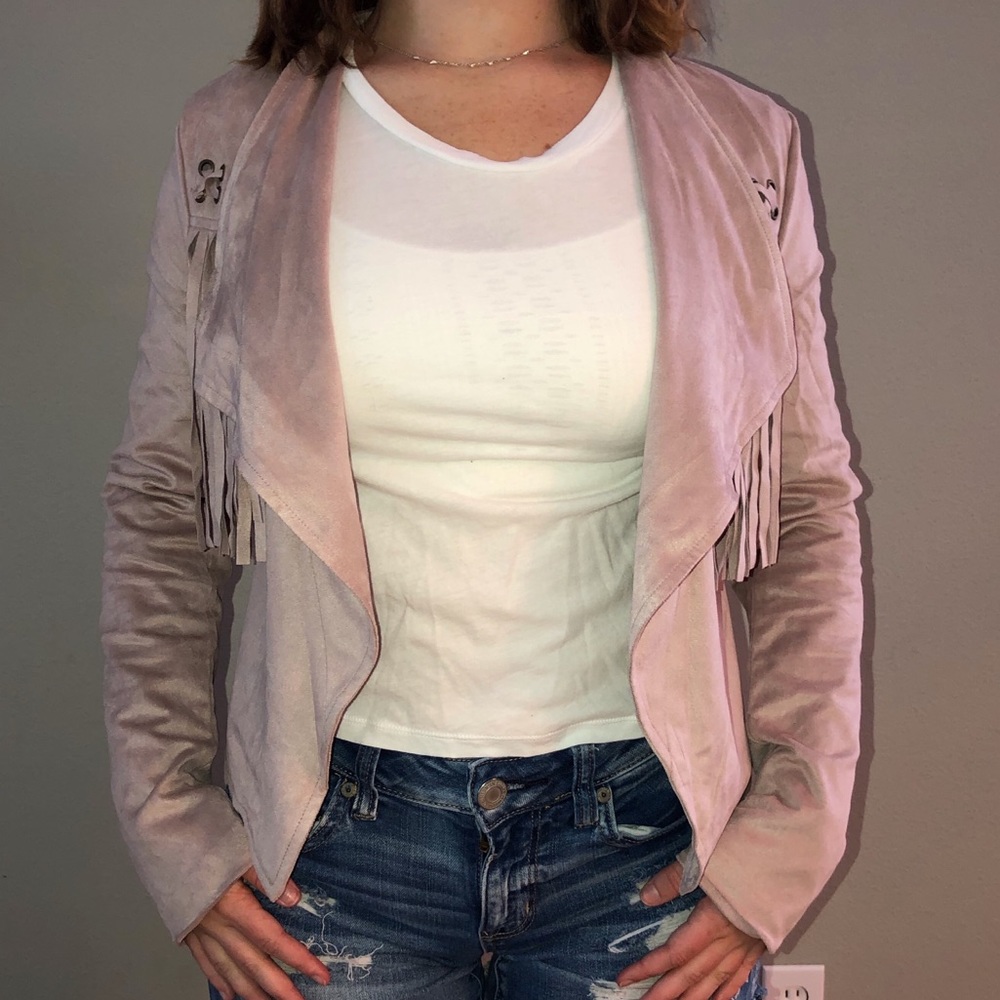 Pink Cardigan Blazer